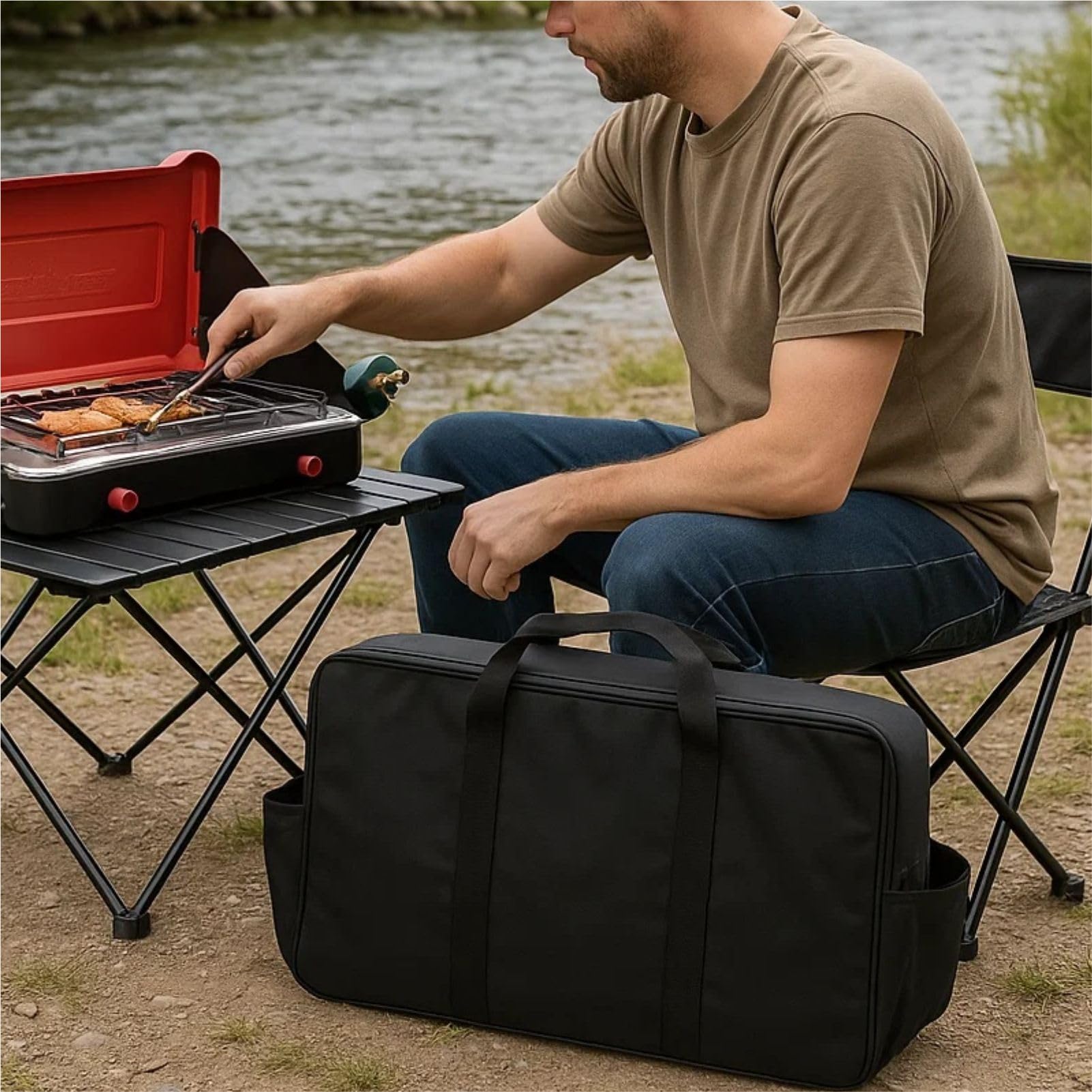 Camp Stove Carry Case Compatible with Camp Chef Everest 2X/2